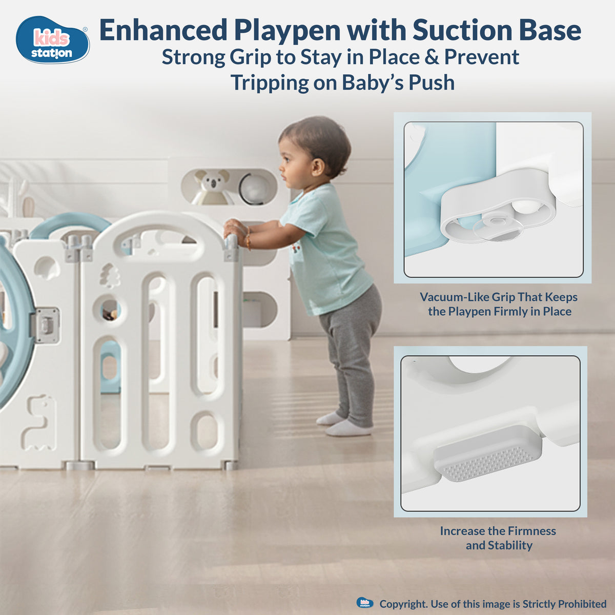 Bear Indoor and Outdoor Activity Play Yard