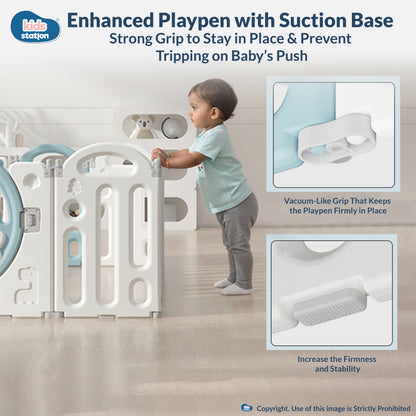 Bear Indoor and Outdoor Activity Play Yard