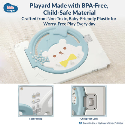 Bear Indoor and Outdoor Activity Play Yard