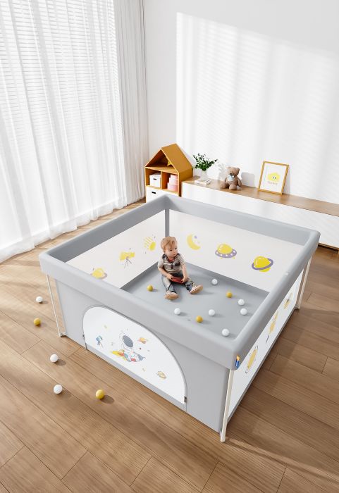Baby Foldable Playpen with Fun Prints