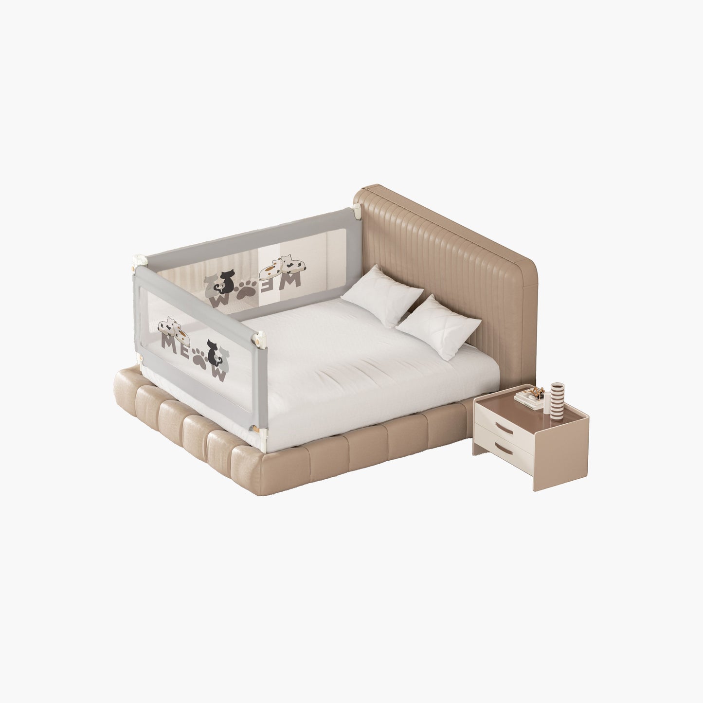 2-Side Foldable New Model Baby Bed Rail Guard