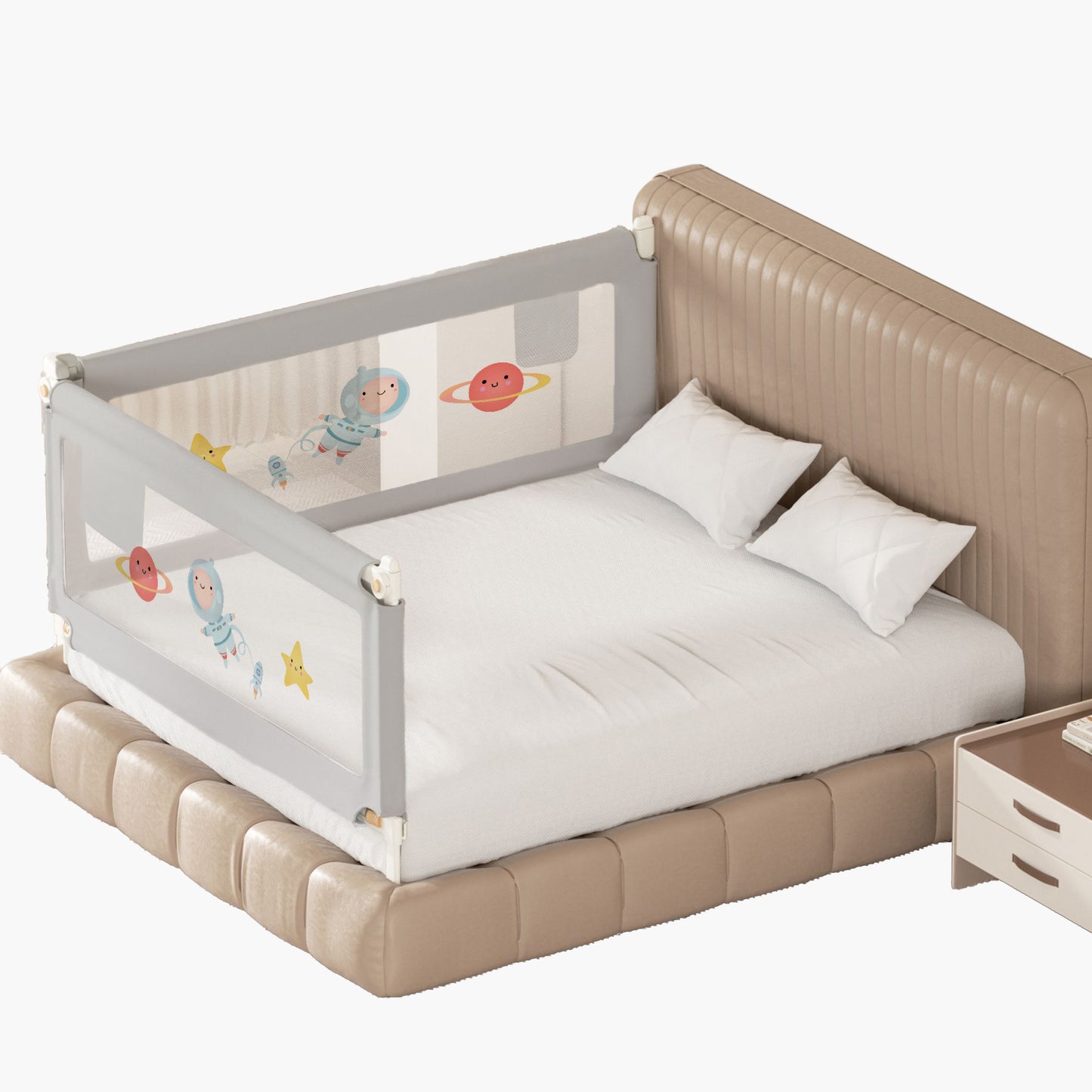 2-Side Foldable New Model Baby Bed Rail Guard