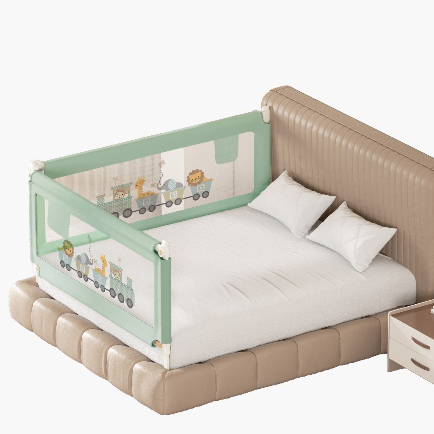 2-Side Foldable New Model Baby Bed Rail Guard