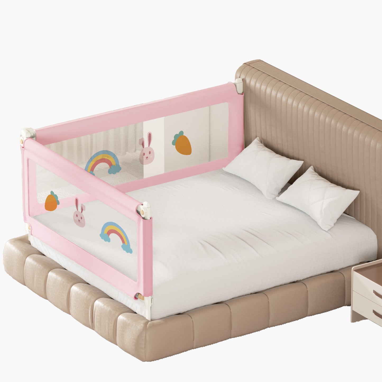 2-Side Foldable New Model Baby Bed Rail Guard