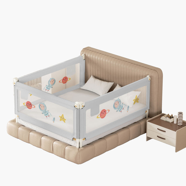 Portable Baby Bed Rail Guard (3 Sides)