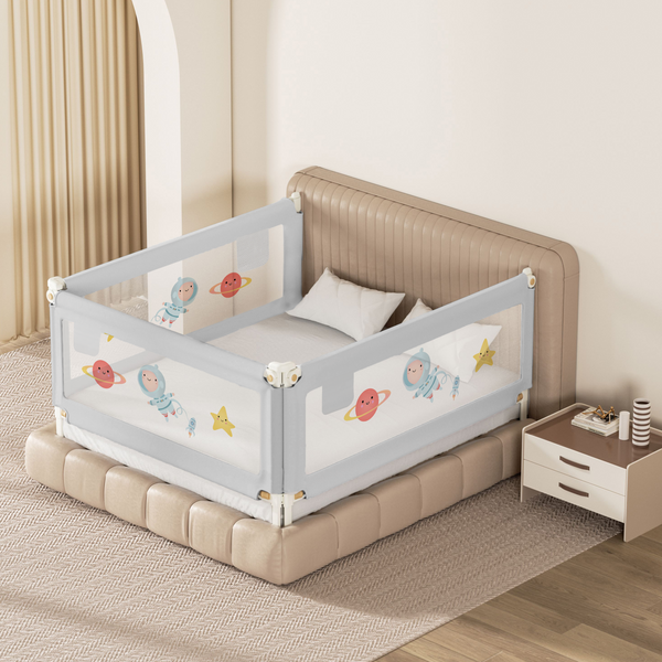 Portable Baby Bed Rail Guard (3 Sides)