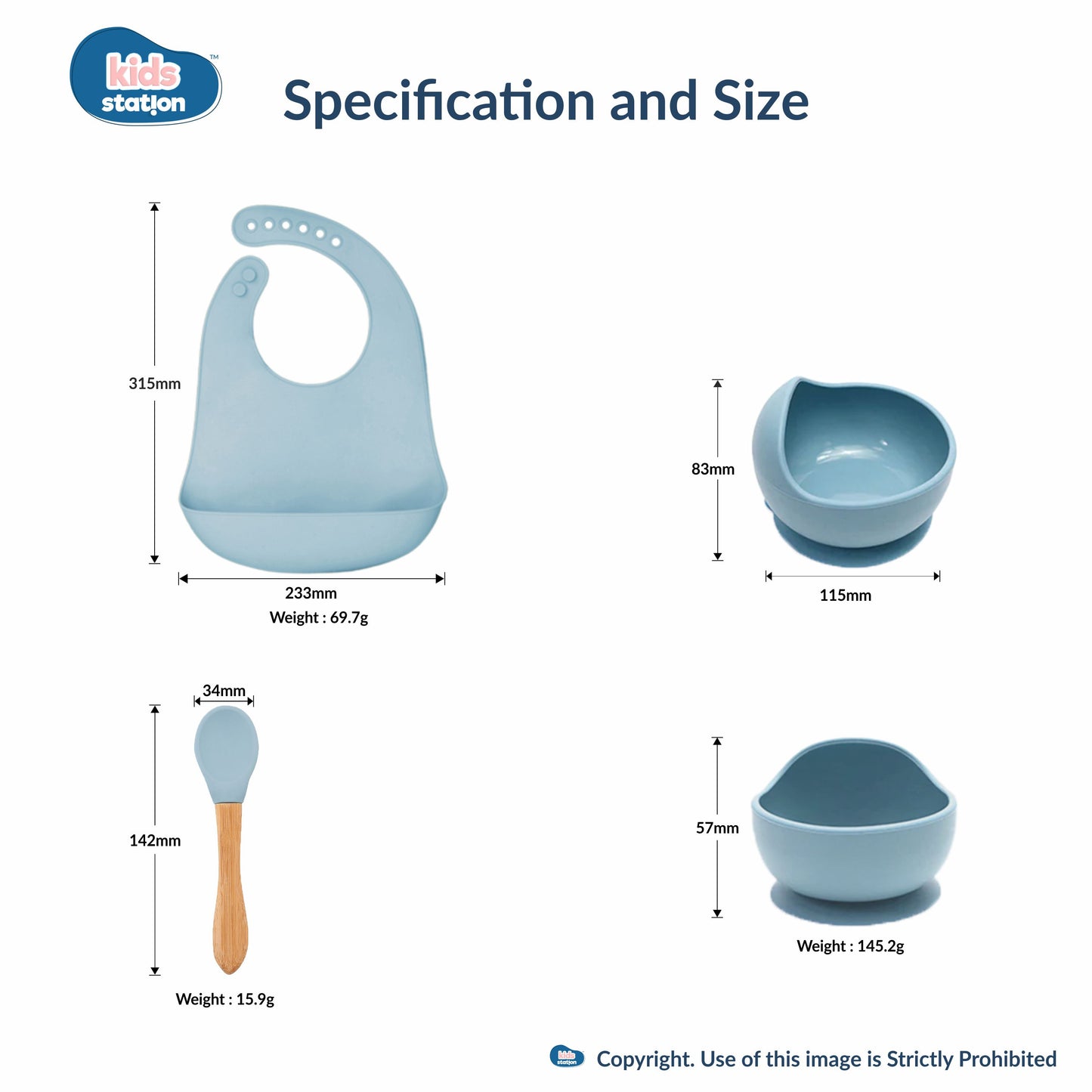 3-Piece Mess-Free Baby Feeding Essentials