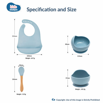 3-Piece Mess-Free Baby Feeding Essentials