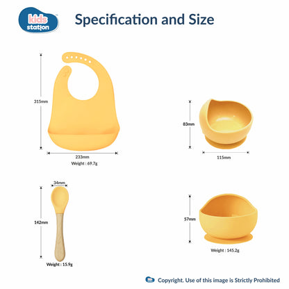 3-Piece Mess-Free Baby Feeding Essentials
