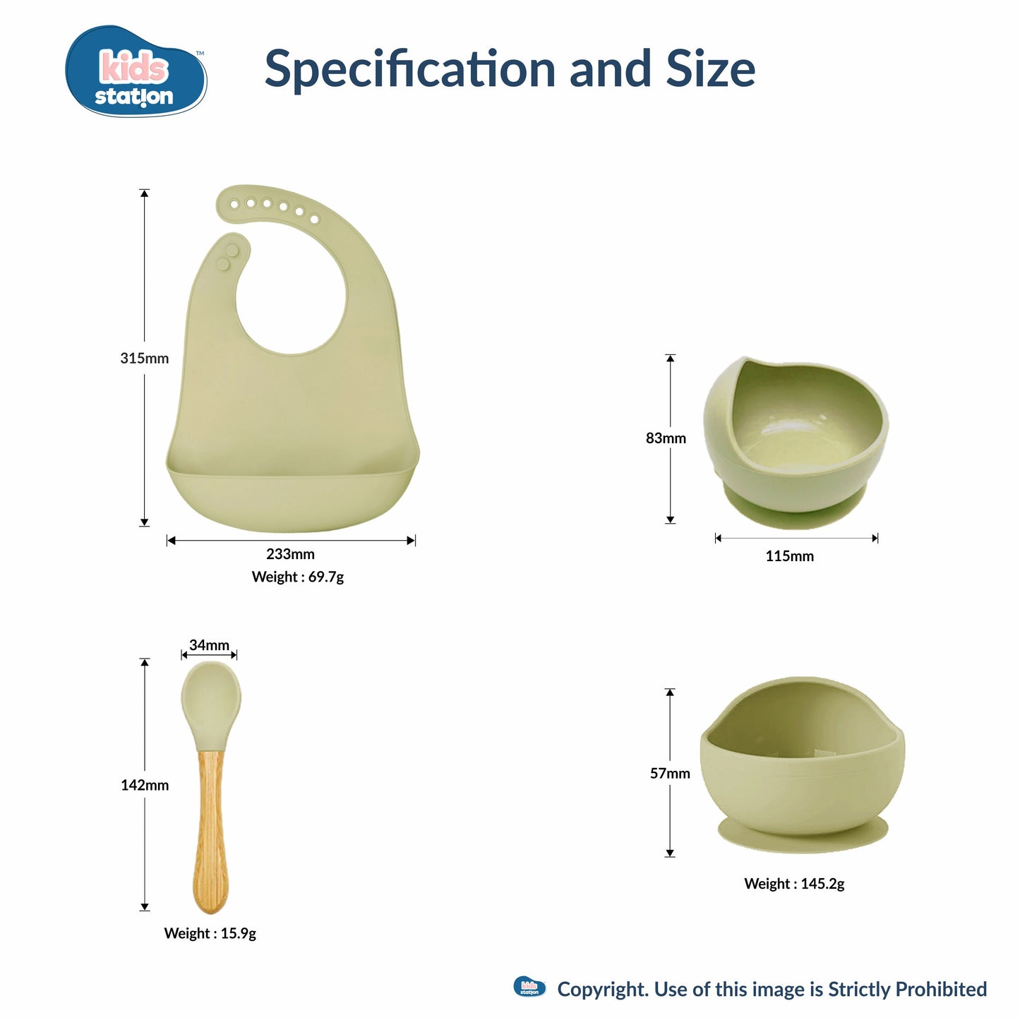 3-Piece Mess-Free Baby Feeding Essentials