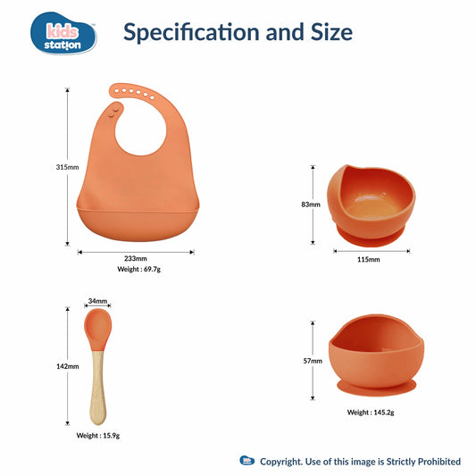 Silicone Survival Kit – 3-Piece Mess-Free Baby Feeding Essentials