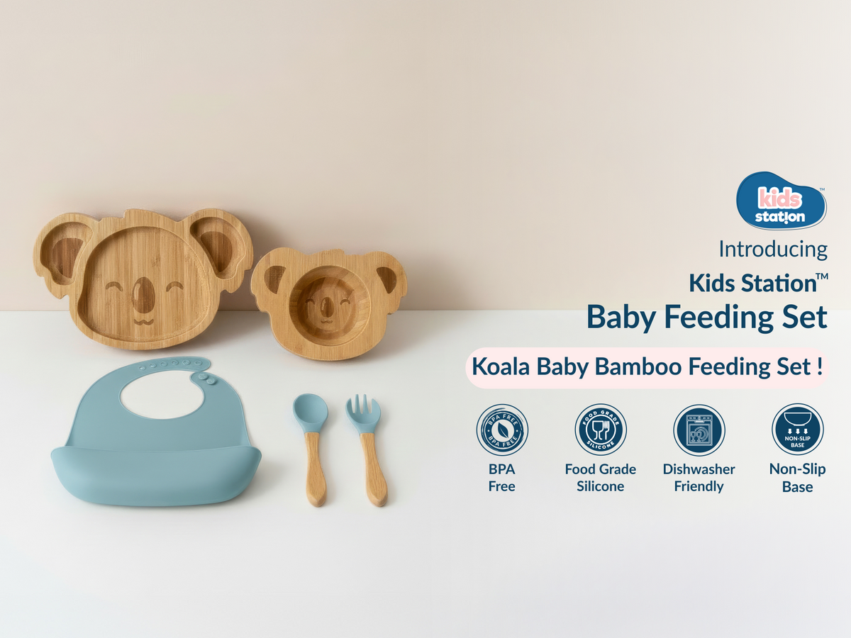 Cute Koala Mealtime Magic Feeding Set