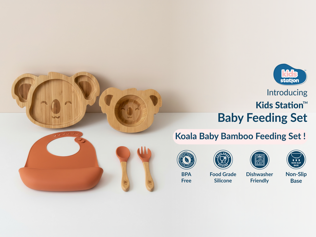 Cute Koala Mealtime Magic Feeding Set