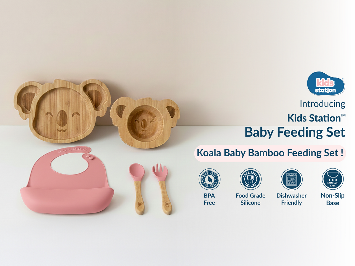Cute Koala Mealtime Magic Feeding Set
