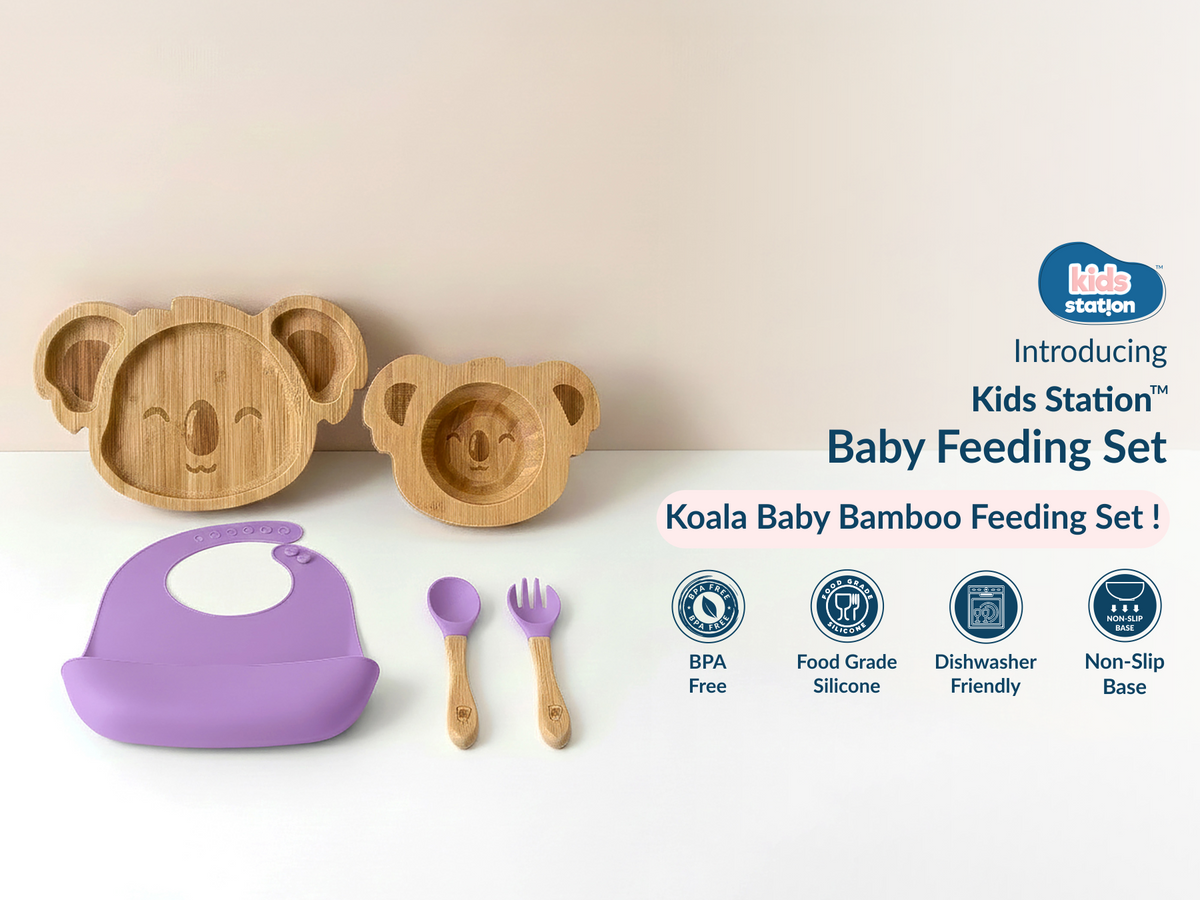 Cute Koala Mealtime Magic Feeding Set