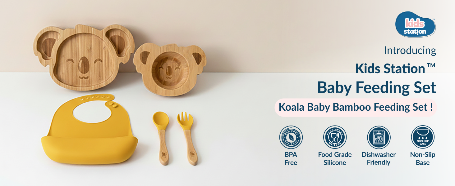 Cute Koala Mealtime Magic Feeding Set