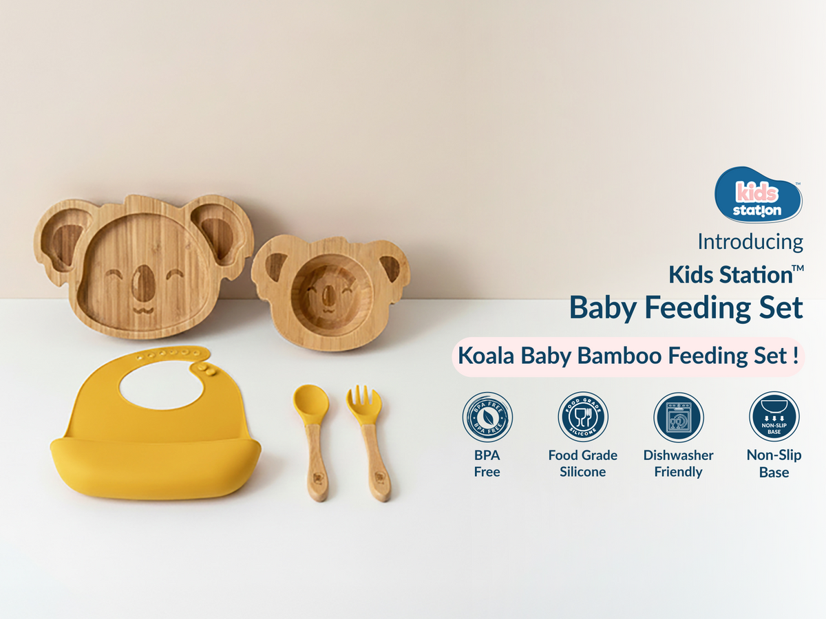 Cute Koala Mealtime Magic Feeding Set