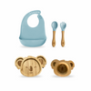 Cute Koala Mealtime Magic  Bamboo Feeding Set