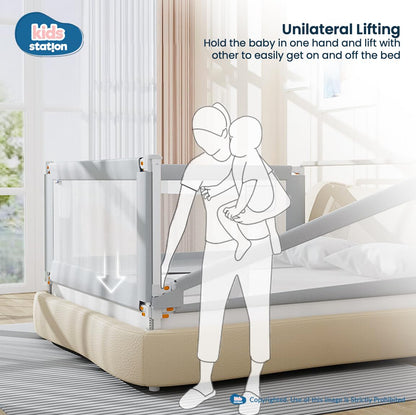 1-Side Foldable Old Model Baby Bed Rail Guard