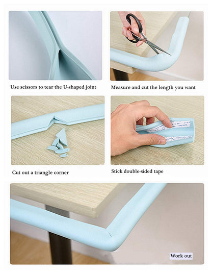 U Shaped Cushion Edge Guard for Glass Furniture for Baby Safety