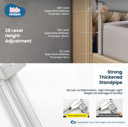 1-Side Foldable Old Model Baby Bed Rail Guard