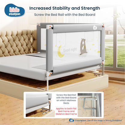 1-Side Foldable Old Model Baby Bed Rail Guard