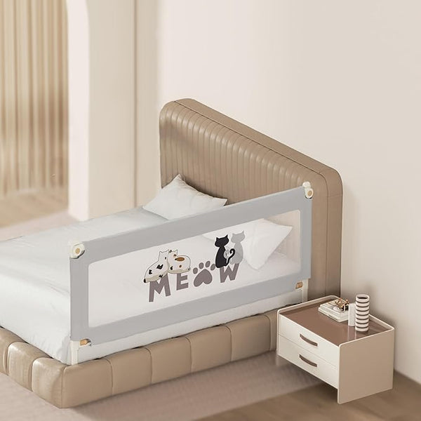 Kids Station 1-Side Foldable Baby Bed Rail Guard | Portable, Patented – Made in India
