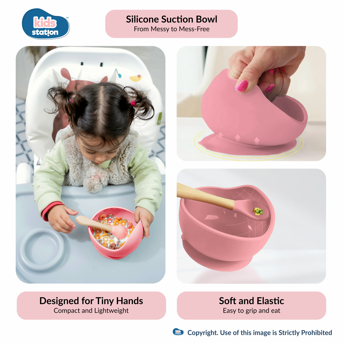 8-in-1 Simple Silicone Feeding Set for Babies
