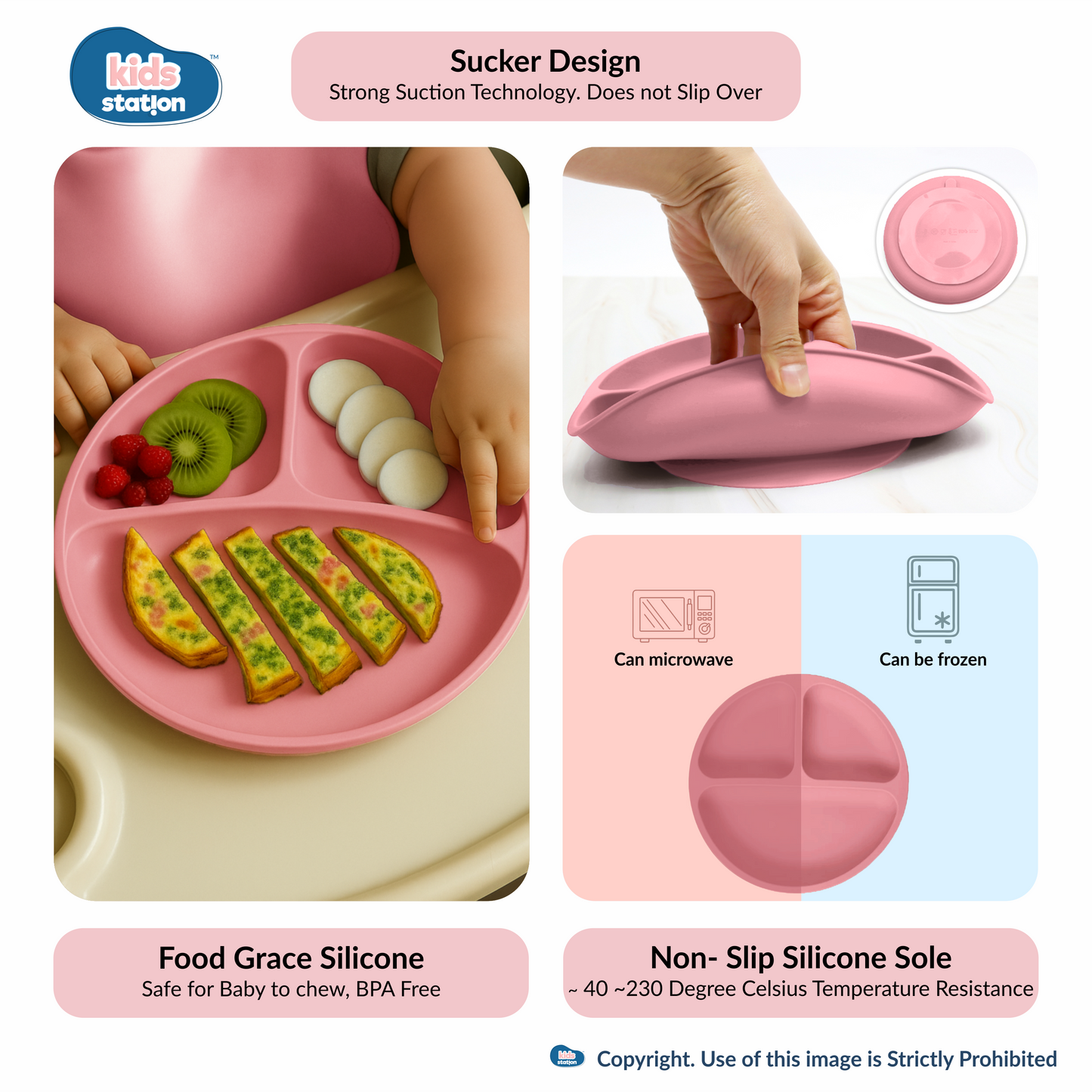 8-in-1 Simple Silicone Feeding Set for Babies