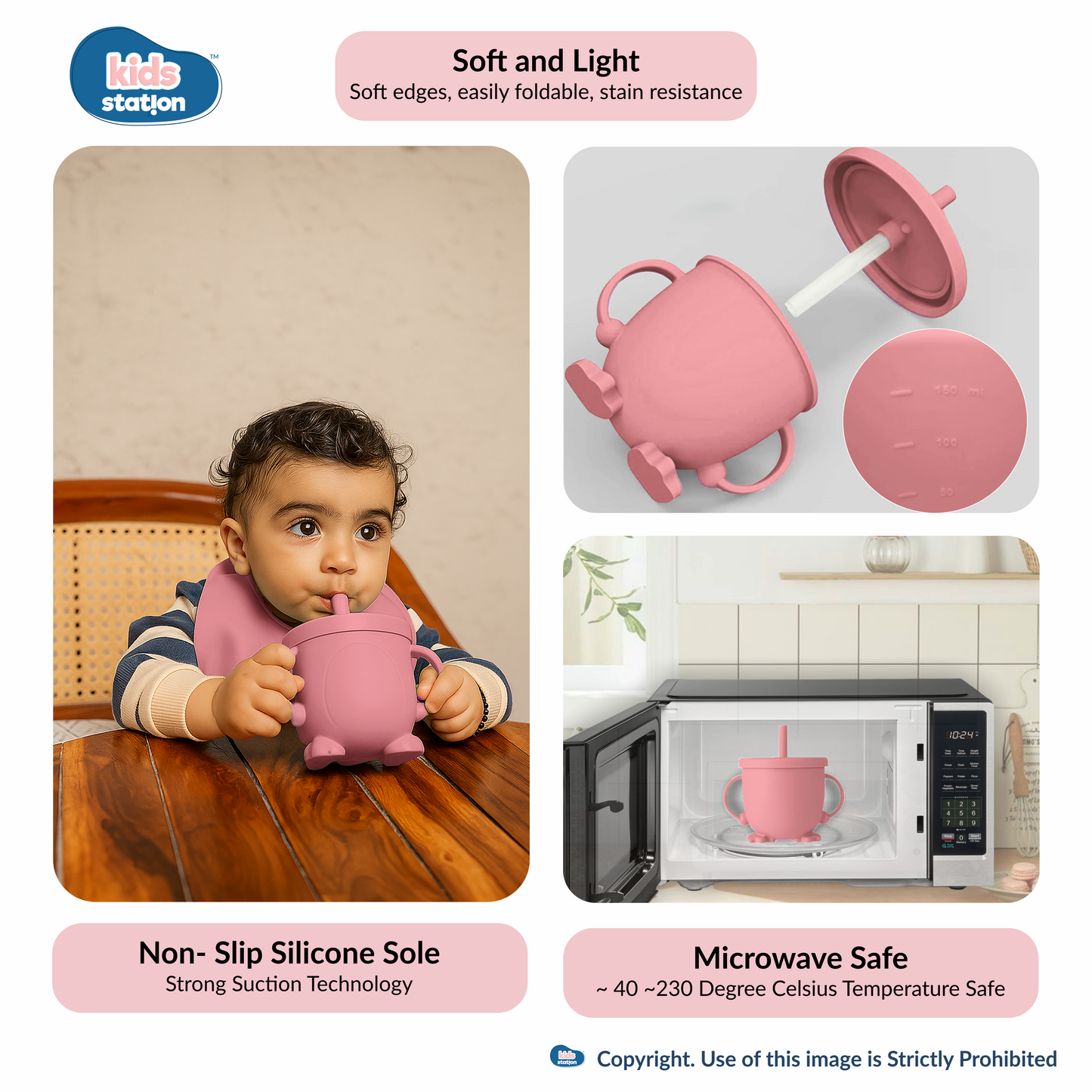 8-in-1 Simple Silicone Feeding Set for Babies