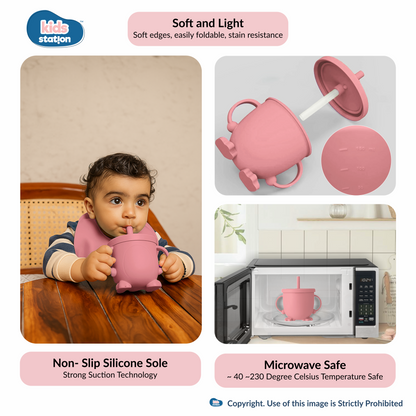 8-in-1 Simple Silicone Feeding Set for Babies