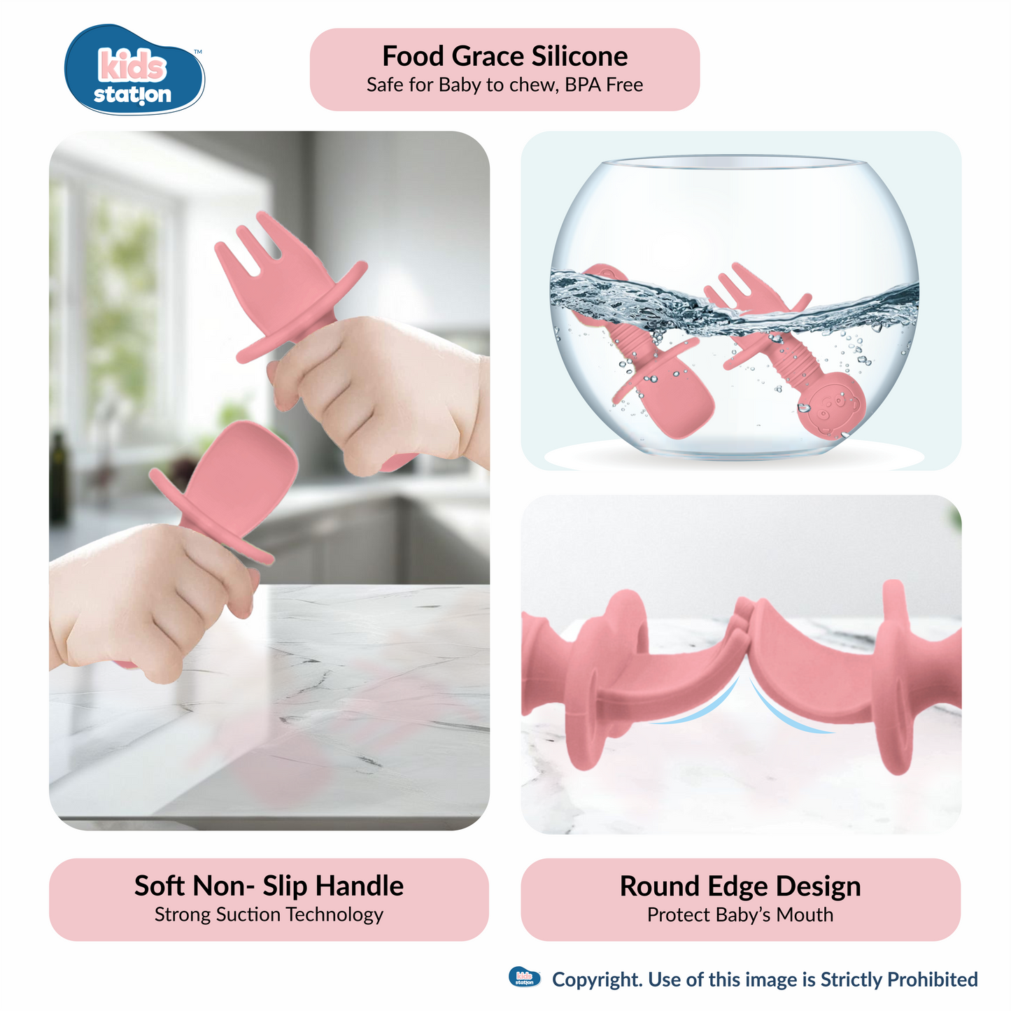 8-in-1 Simple Silicone Feeding Set for Babies