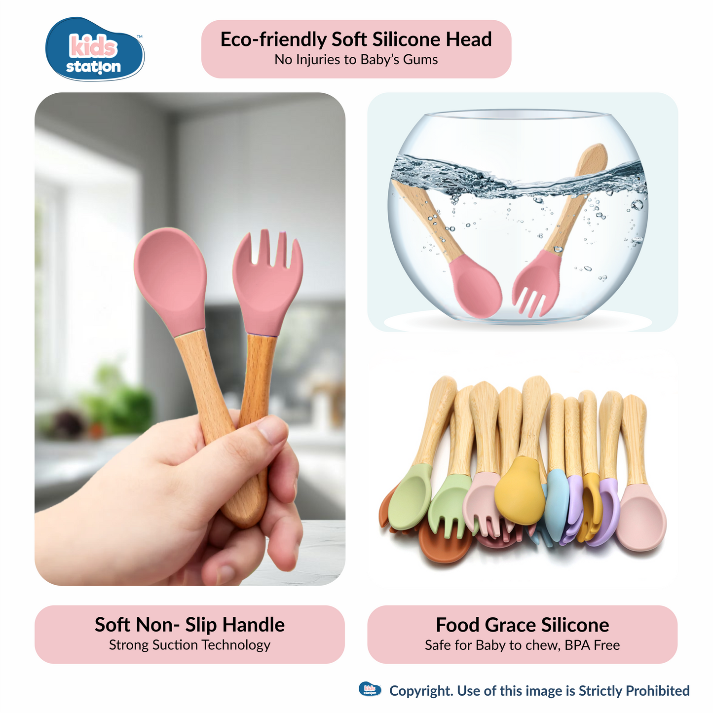 8-in-1 Simple Silicone Feeding Set for Babies