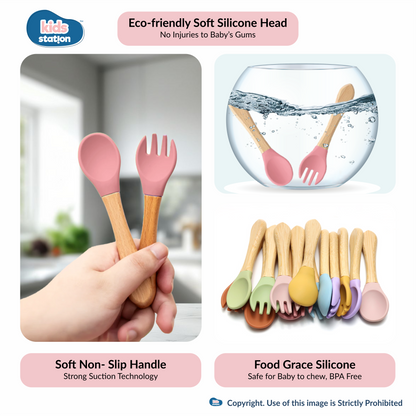 8-in-1 Simple Silicone Feeding Set for Babies