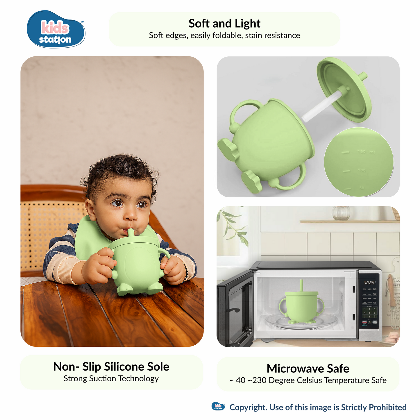 8-in-1 Simple Silicone Feeding Set for Babies