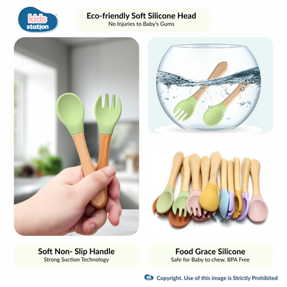 8-in-1 Simple Silicone Feeding Set for Babies