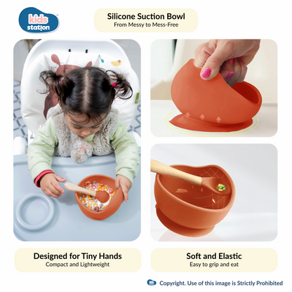 8-in-1 Simple Silicone Feeding Set for Babies