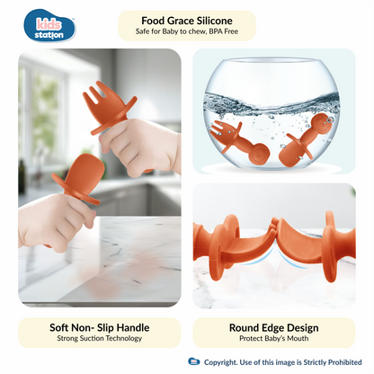 8-in-1 Simple Silicone Feeding Set for Babies