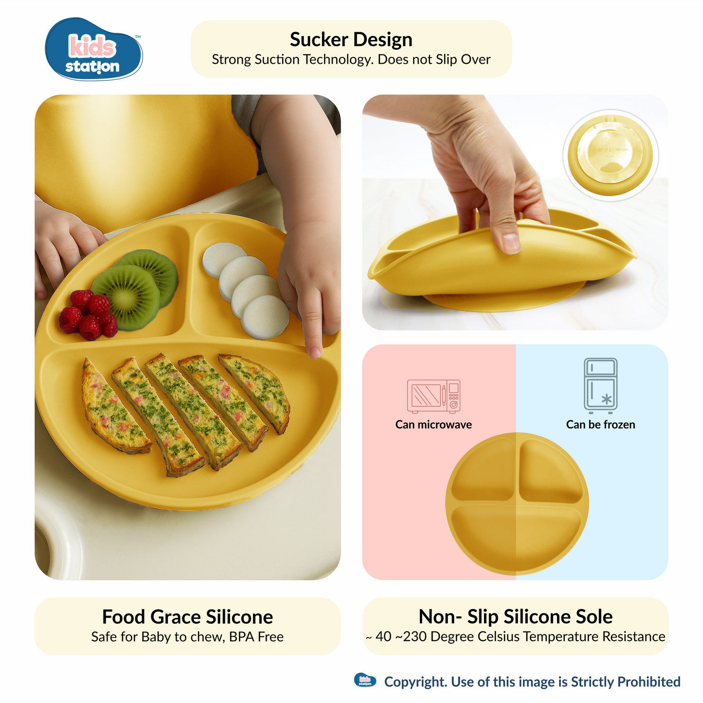 8-in-1 Simple Silicone Feeding Set for Babies