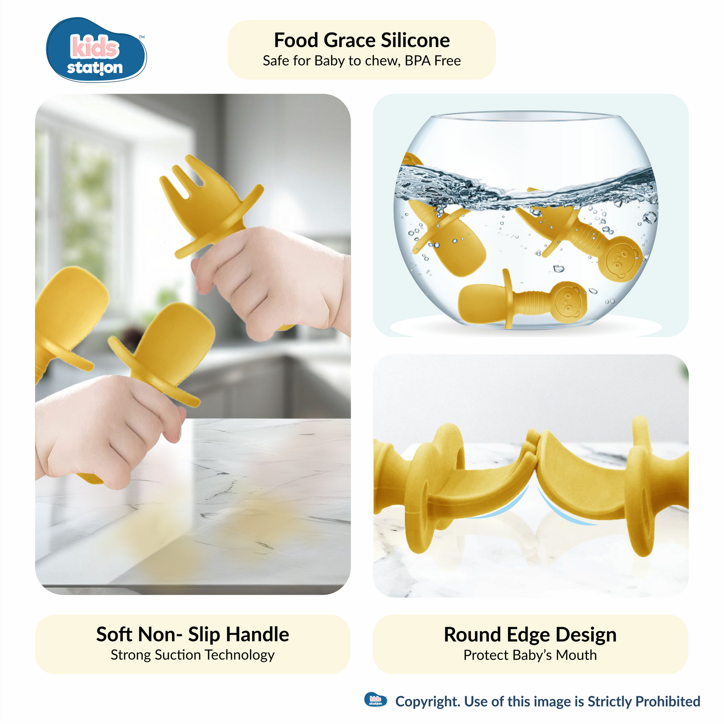 8-in-1 Simple Silicone Feeding Set for Babies