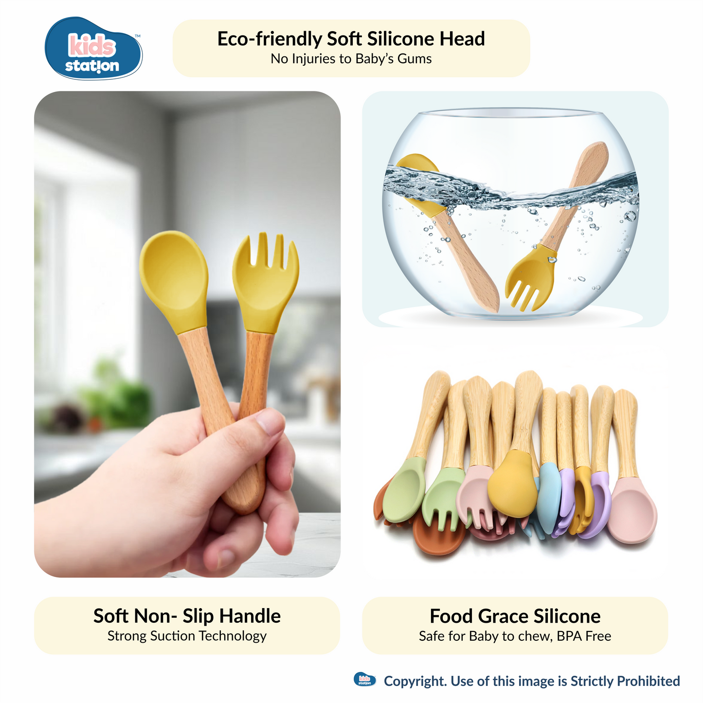 8-in-1 Simple Silicone Feeding Set for Babies