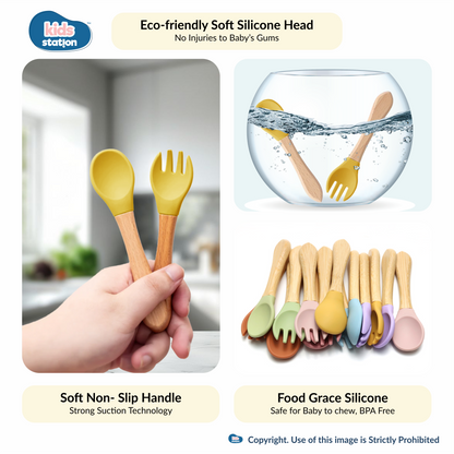 8-in-1 Simple Silicone Feeding Set for Babies
