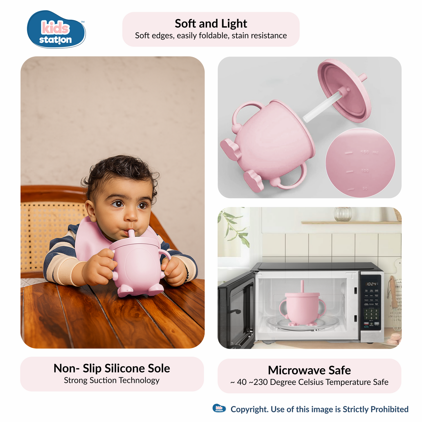 8-in-1 Simple Silicone Feeding Set for Babies