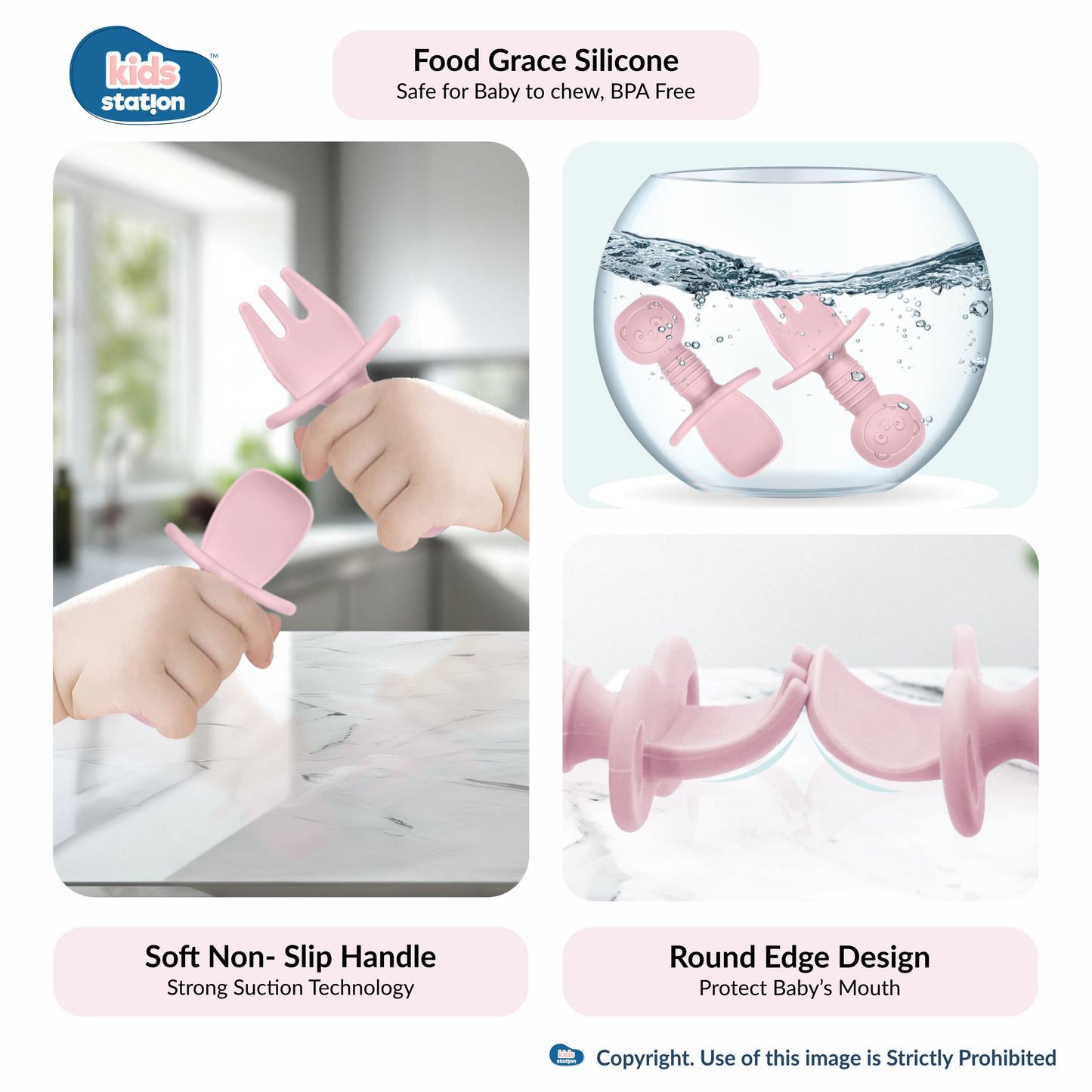 8-in-1 Simple Silicone Feeding Set for Babies
