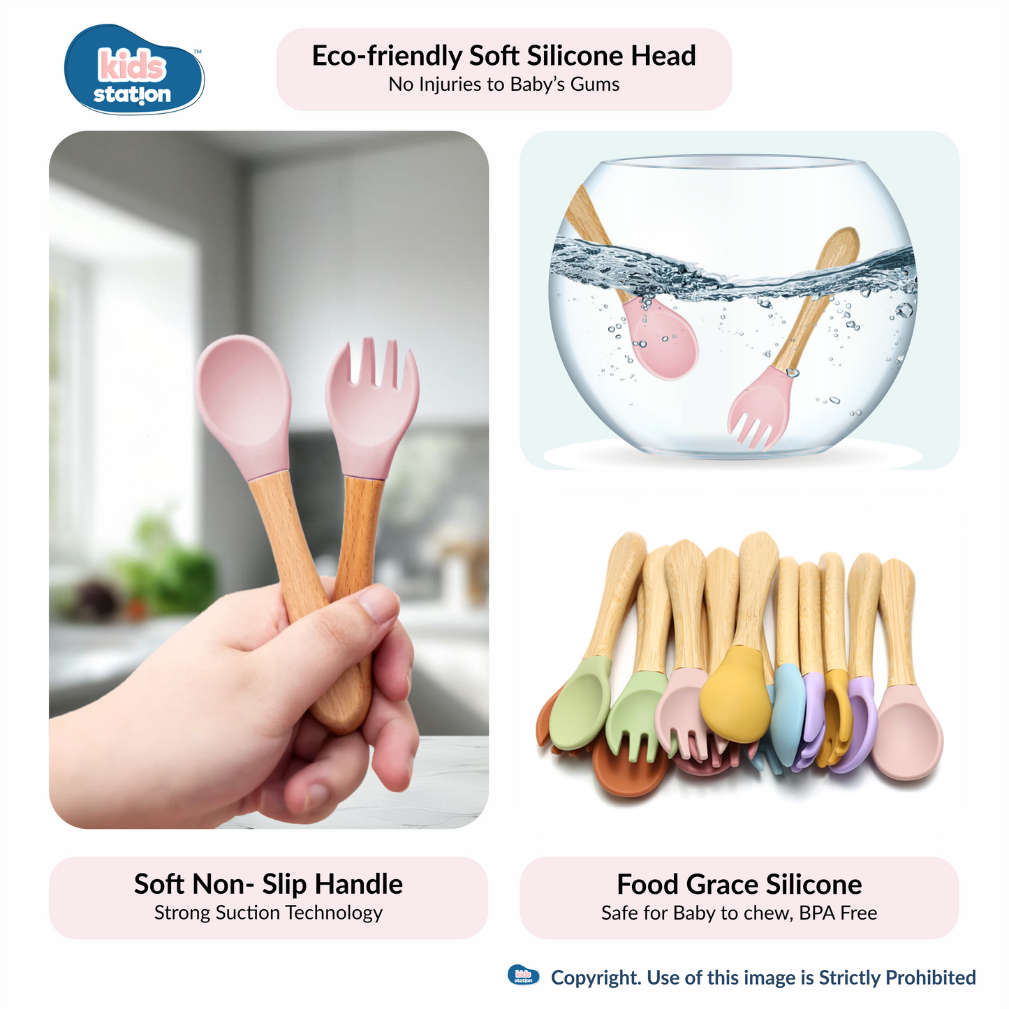 8-in-1 Simple Silicone Feeding Set for Babies
