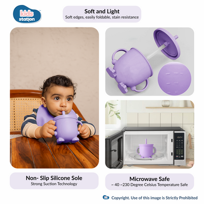 8-in-1 Simple Silicone Feeding Set for Babies