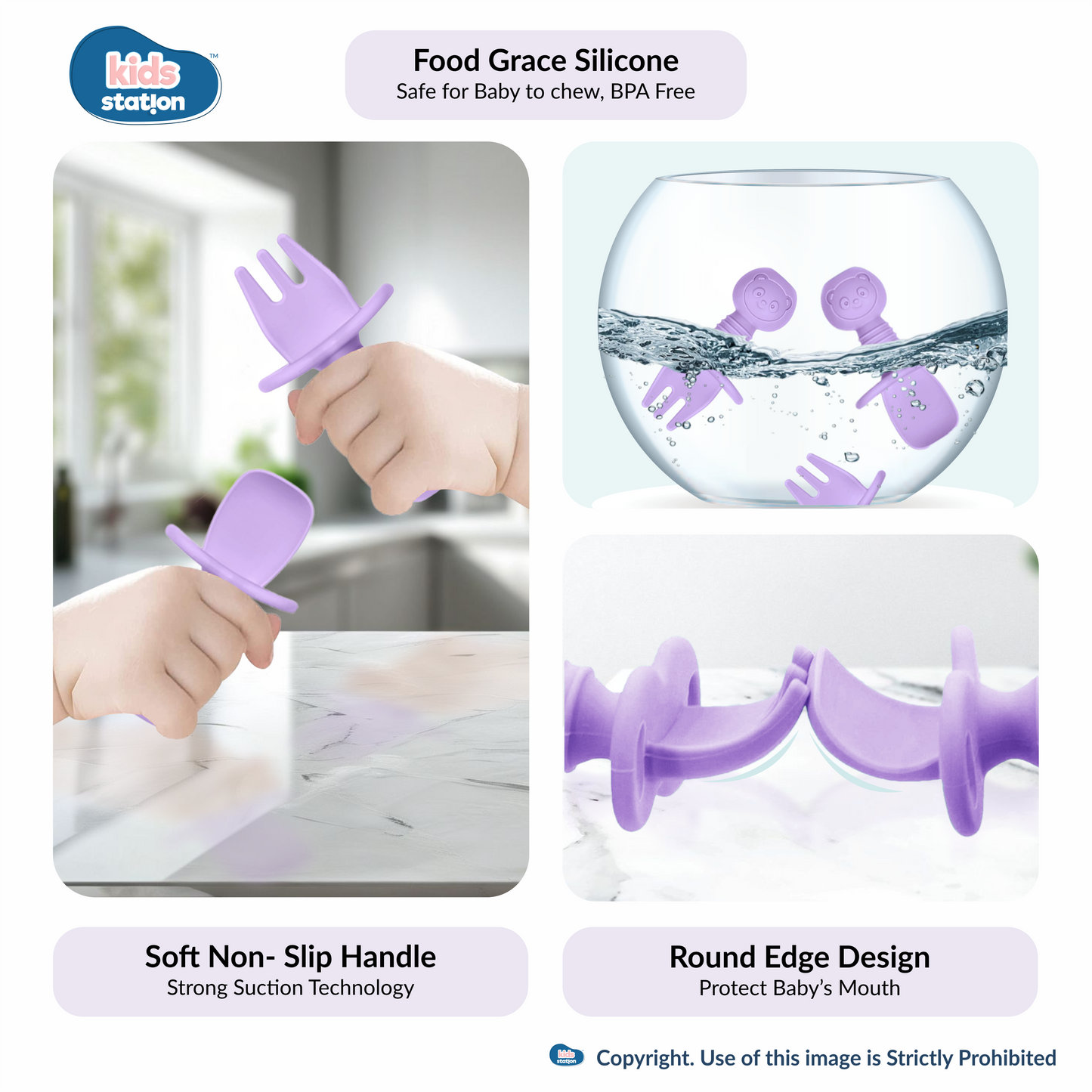 8-in-1 Simple Silicone Feeding Set for Babies
