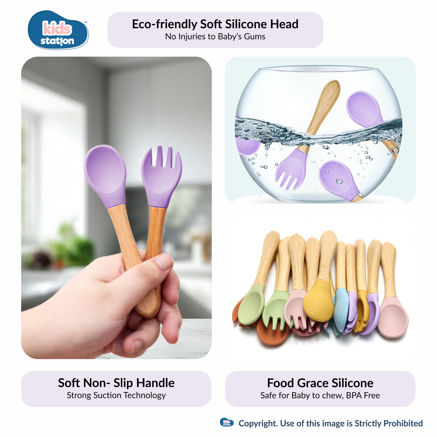 8-in-1 Simple Silicone Feeding Set for Babies