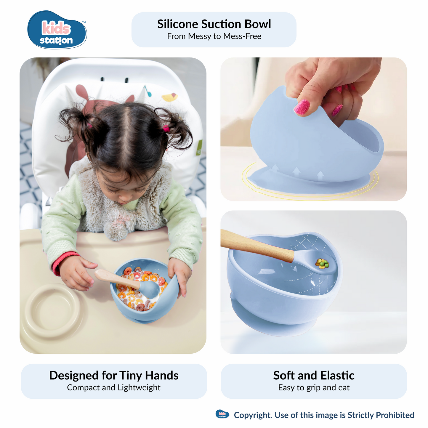 8-in-1 Simple Silicone Feeding Set for Babies