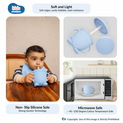 8-in-1 Simple Silicone Feeding Set for Babies